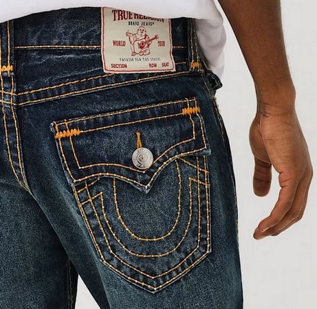 Pánske texasky True Religion Joey Pick Stitch Flap Flare